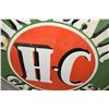 Image 5 : 4ft round Sinclair HC Gasoline double sided dealer sign porcelain fantasy sign