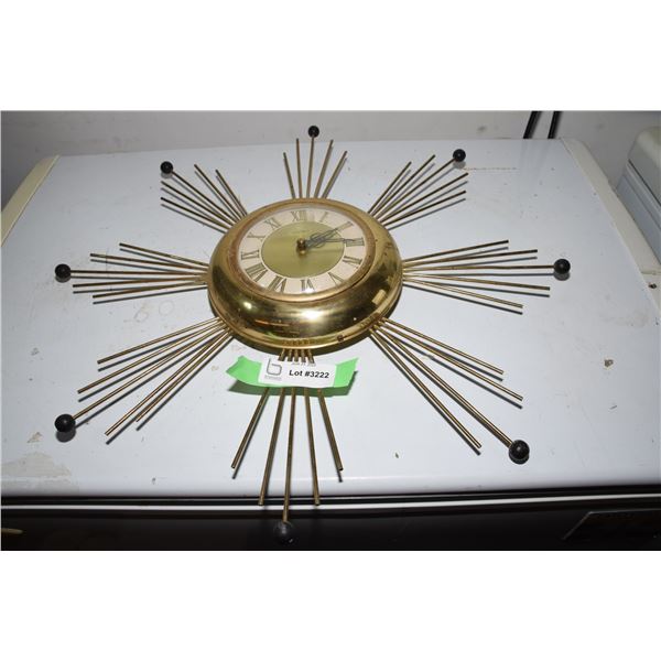 Early starburst clock - converted to battery