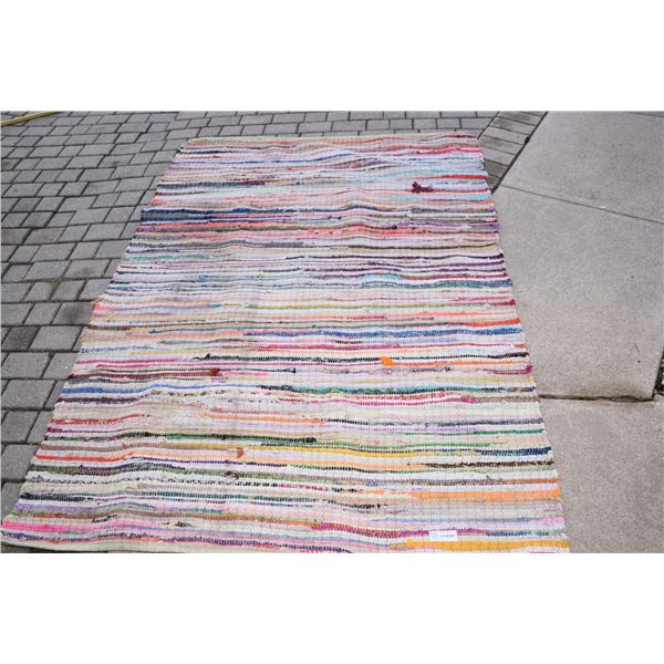5' x 7' homemade scraps rug