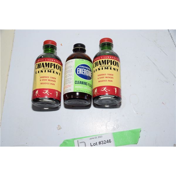 Vintage (new old stock) medicine bottles