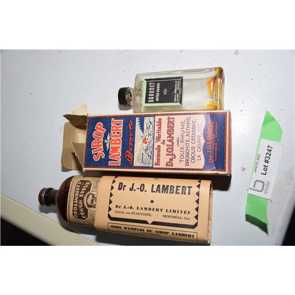 Vintage (new old stock) medicine bottles