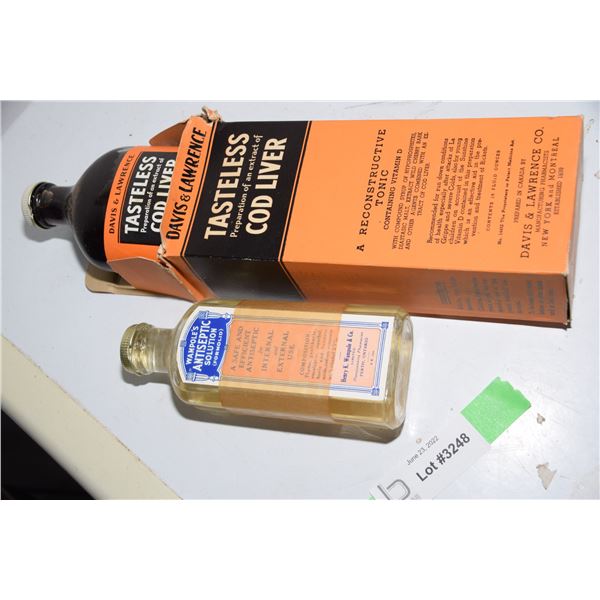 Vintage (new old stock) medicine bottles