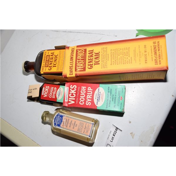 Vintage (new old stock) medicine bottles
