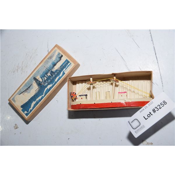 Antique japan wood toy in box