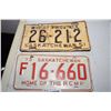 Image 1 : Sask license plates