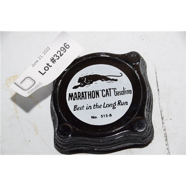 Rare Marathon Gasoline Ashtray Ohio Oil Co