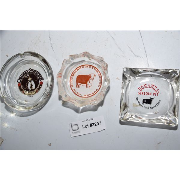 (3) Western Ashtray lot