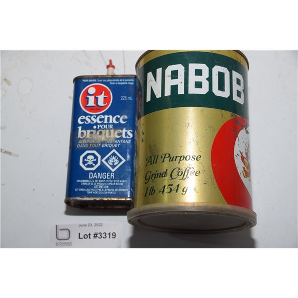 Vintage Nabob + it lighter tins
