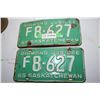 Image 1 : 1965 Sask License plate Pair