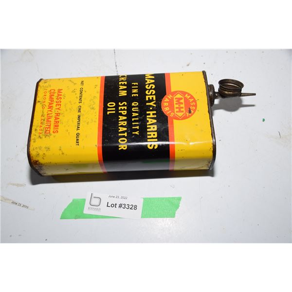 Massey Harris Cream Separator Oil tin