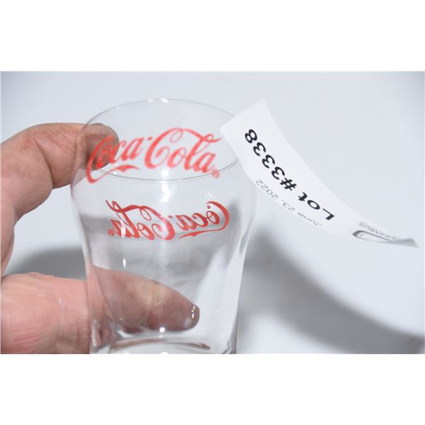 Salesman sample coca-cola mint glass