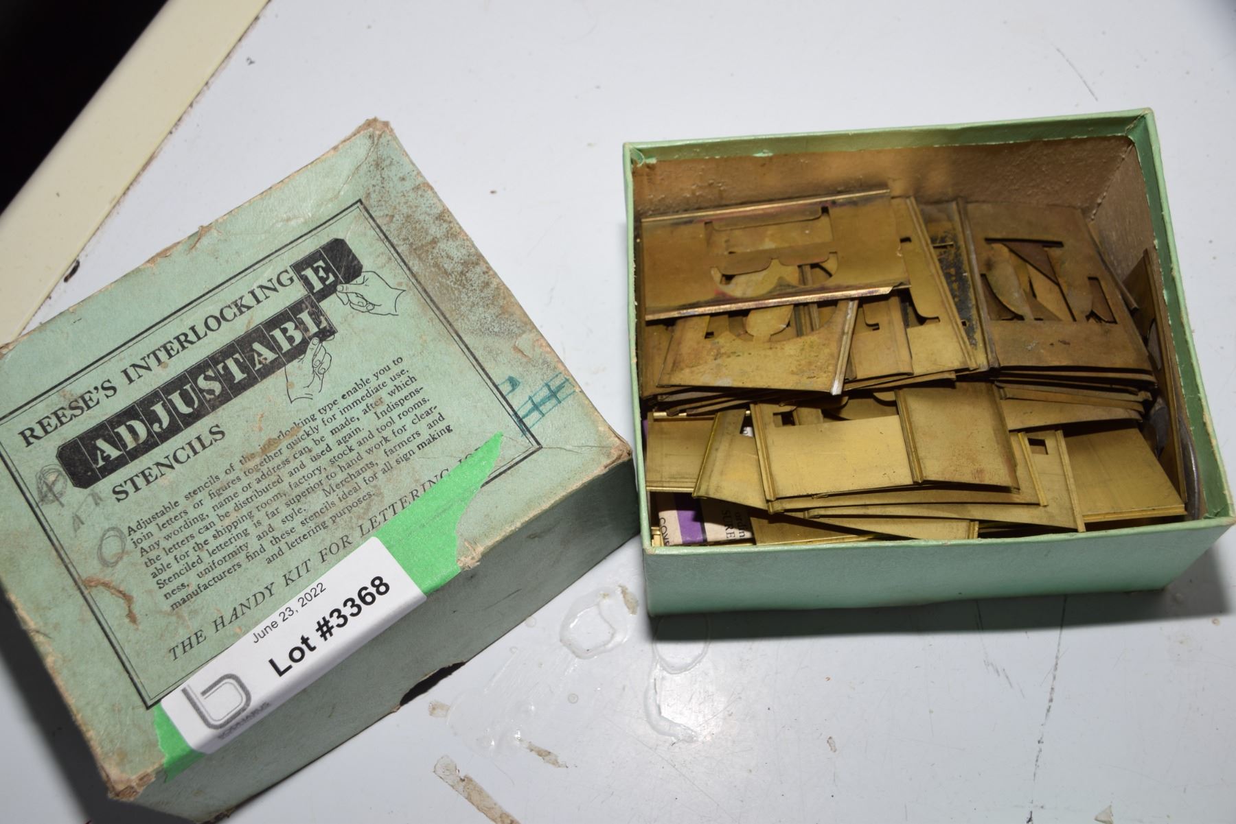 Brass Letter Stencils