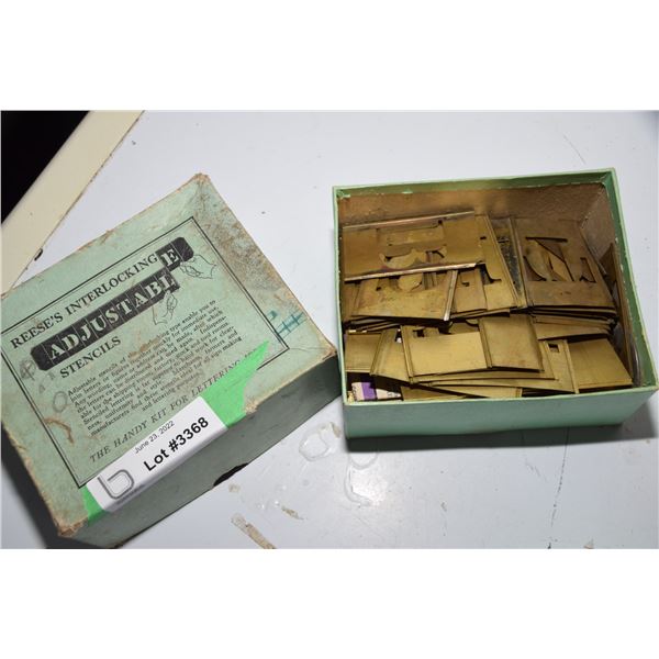 Brass Letter Stencils