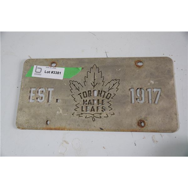Toronto Maple Leafs license plate