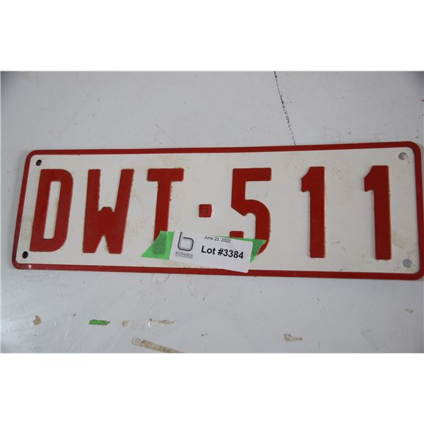 Military license plate?