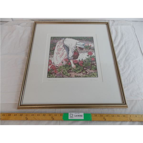 "Glow Gardenias" Original silkscreen print