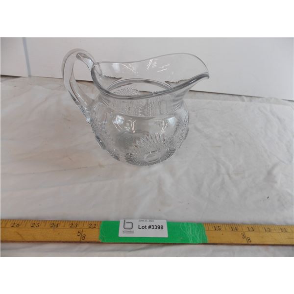 Crystal Heisy glass pitcher