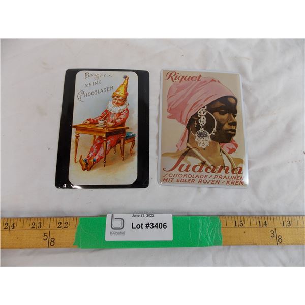 (2)Metal postcards