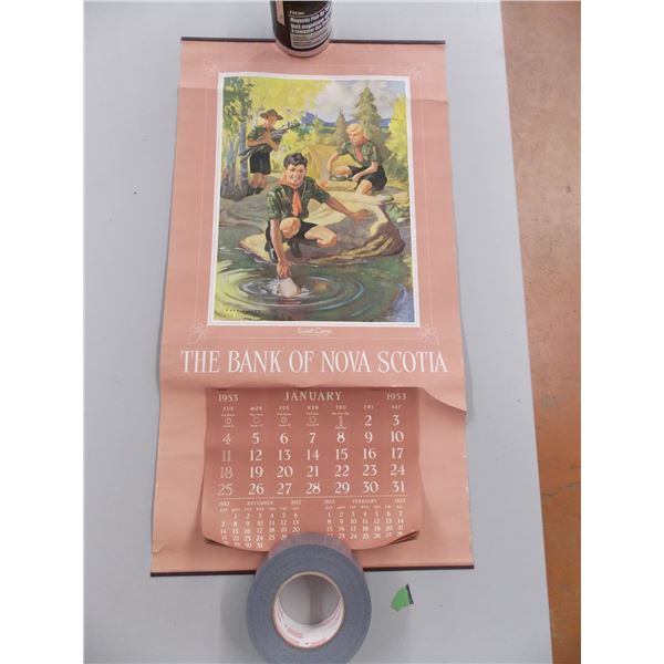 The bank of Nova Scotia 1953 calendar - Boy Scouts