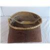 Image 2 : Birch bark container with leather handle made in Northern Saskatchewan