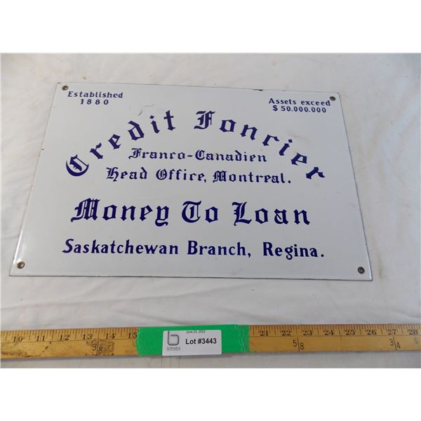 Enamel Insurance sign