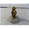 Image 2 : Brass Penguin figure and 3 copper animal plates