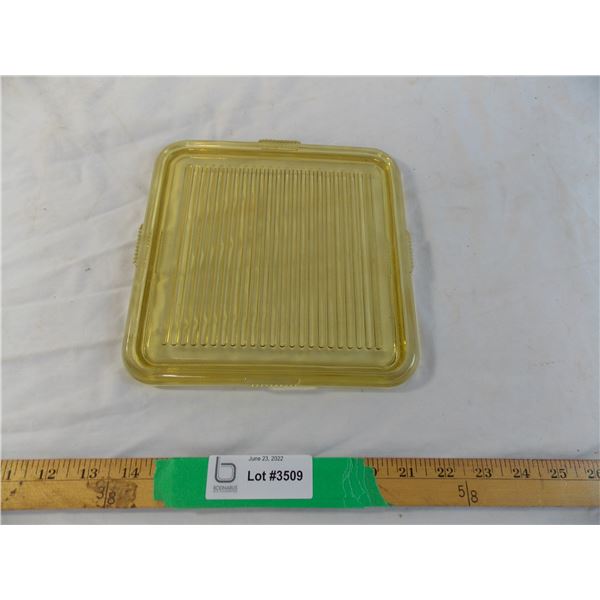 Glass fridge container lid