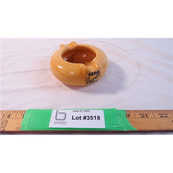 Drink Gurd's Dry Medalta pottery ashtray
