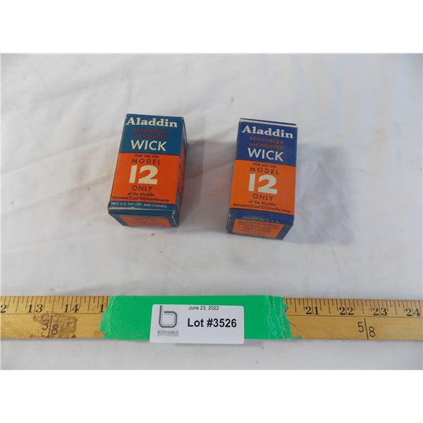(2) Aladdin wick for mantle lamps