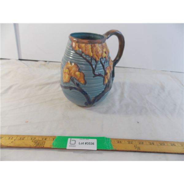 Carlton ware "Night Oak" pottery pitcher with handle
