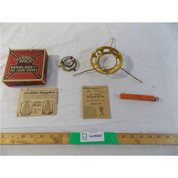 Hubble wick kindlers for oil cook stoves