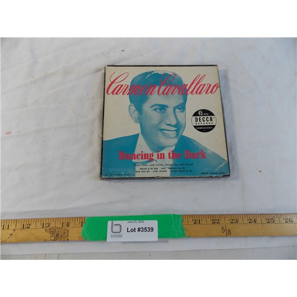 Carmen Cavallaro Dancing in the dark Decca record