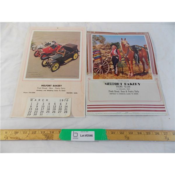 Melfort Bakery calendar