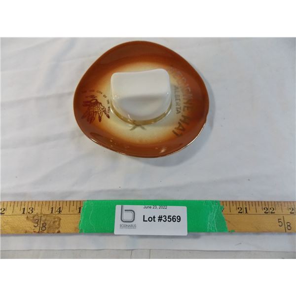 Medicine hat gold trim hat figure