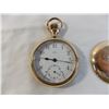 Image 2 : Omega gold pocket watch signed "G.F Bosomworth Manor sask " - in good working order
