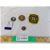 Image 1 : Calgary Fire Dept patch and other assorted pins