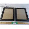 Image 1 : (2) black matching picture frames