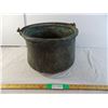 Image 1 : Early 1800s French Copper Cauldron Hand-Forged Handle
