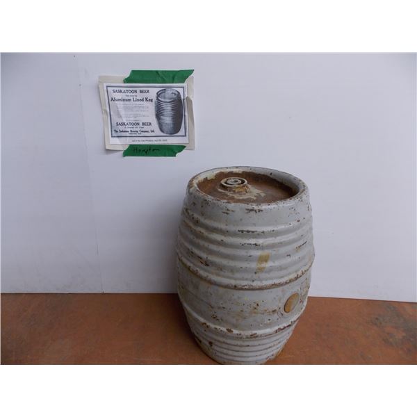 Saskatoon beer Aluminum lined keg