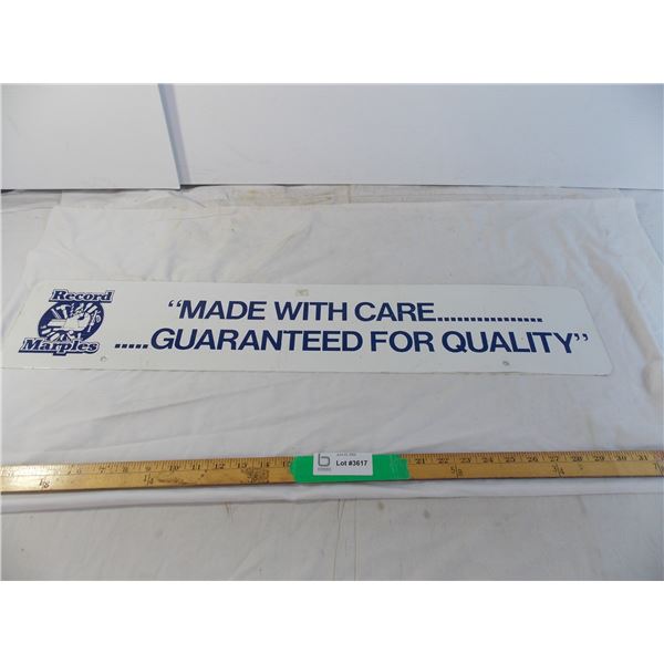 Record Marples advertisement metal sign