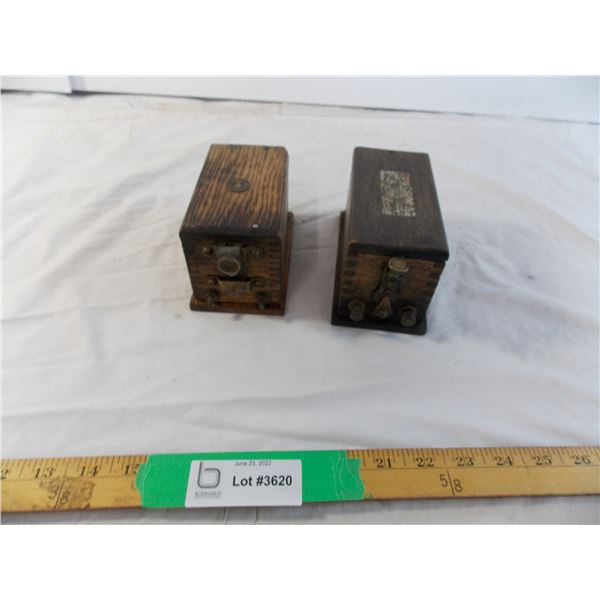 Antique telephone parts