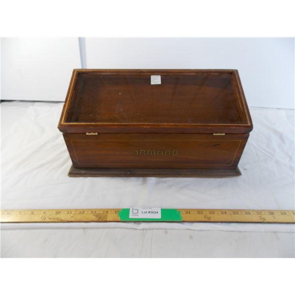 Old store cigar display cabinet branded armand