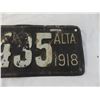 Image 3 : Alberta 1918 Licence plate