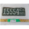 Image 1 : Alberta 1920 Licence plate