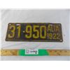 Image 1 : Alberta 1922 Licence plate