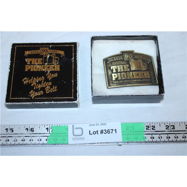 The Pioneer Belt Buckle
