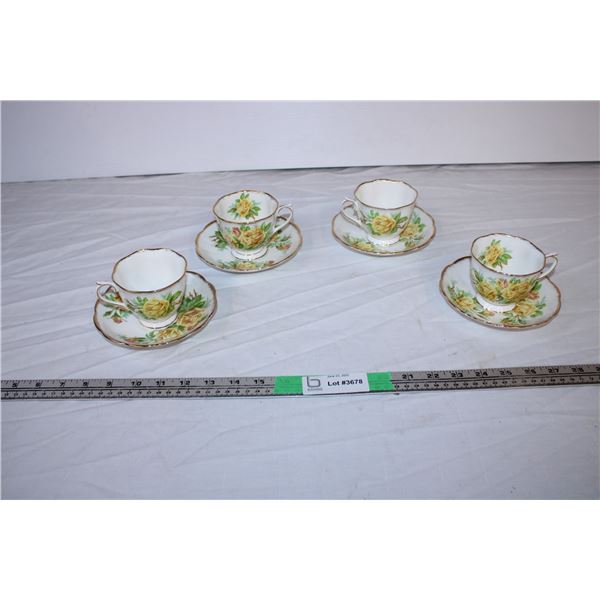 Royal Albert Teacups and Saucers (8 pieces)