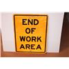Image 1 : *End Of Work Area Sign 29.5”X23