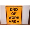 Image 2 : *End Of Work Area Sign 29.5”X23