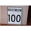 Image 1 : *Maximum 100 Sign 29.5”X23